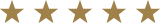 Gold five-star rating graphic